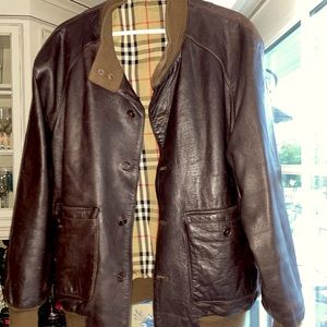 Vintage Burberry Leather Jacket